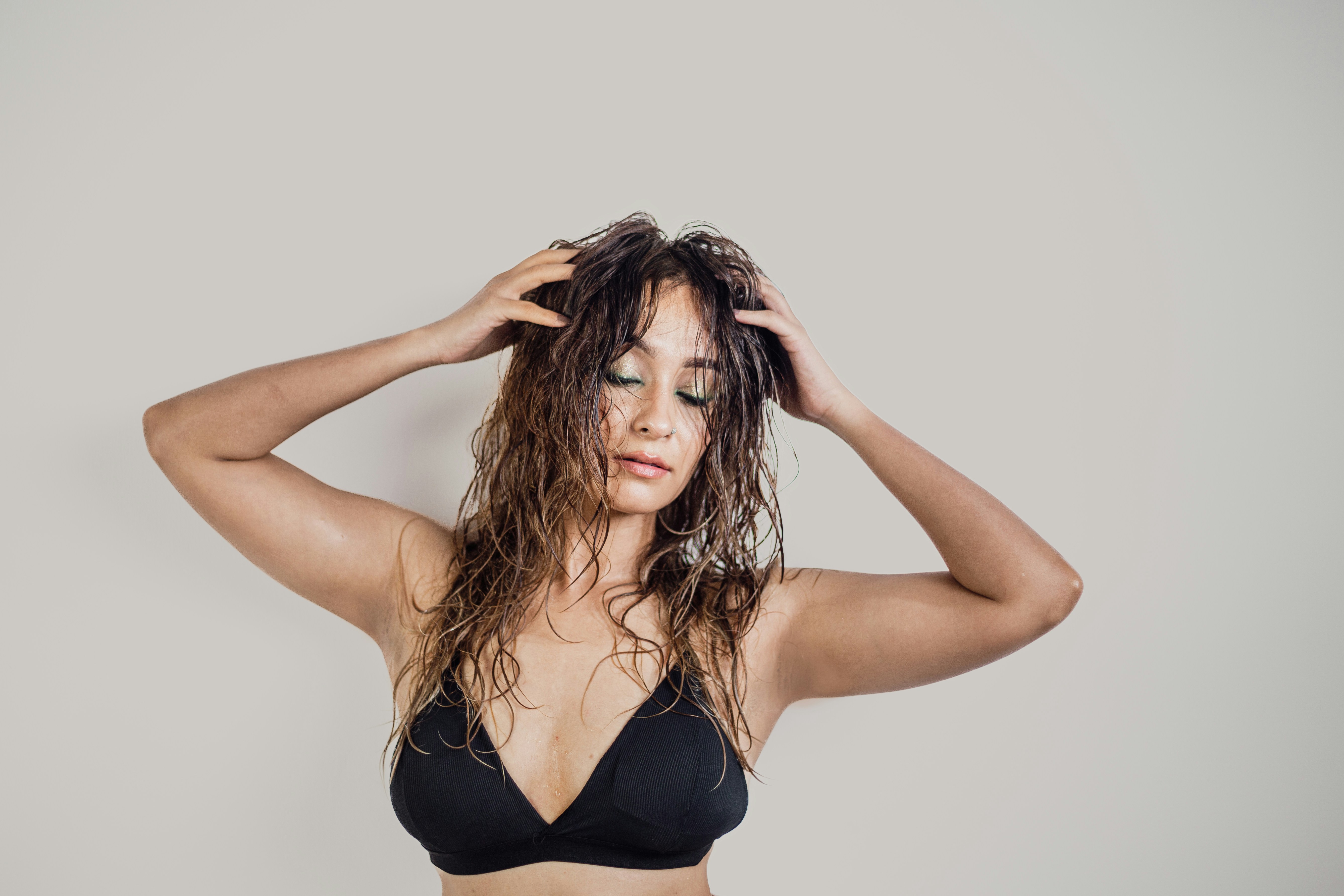 A girl all wet