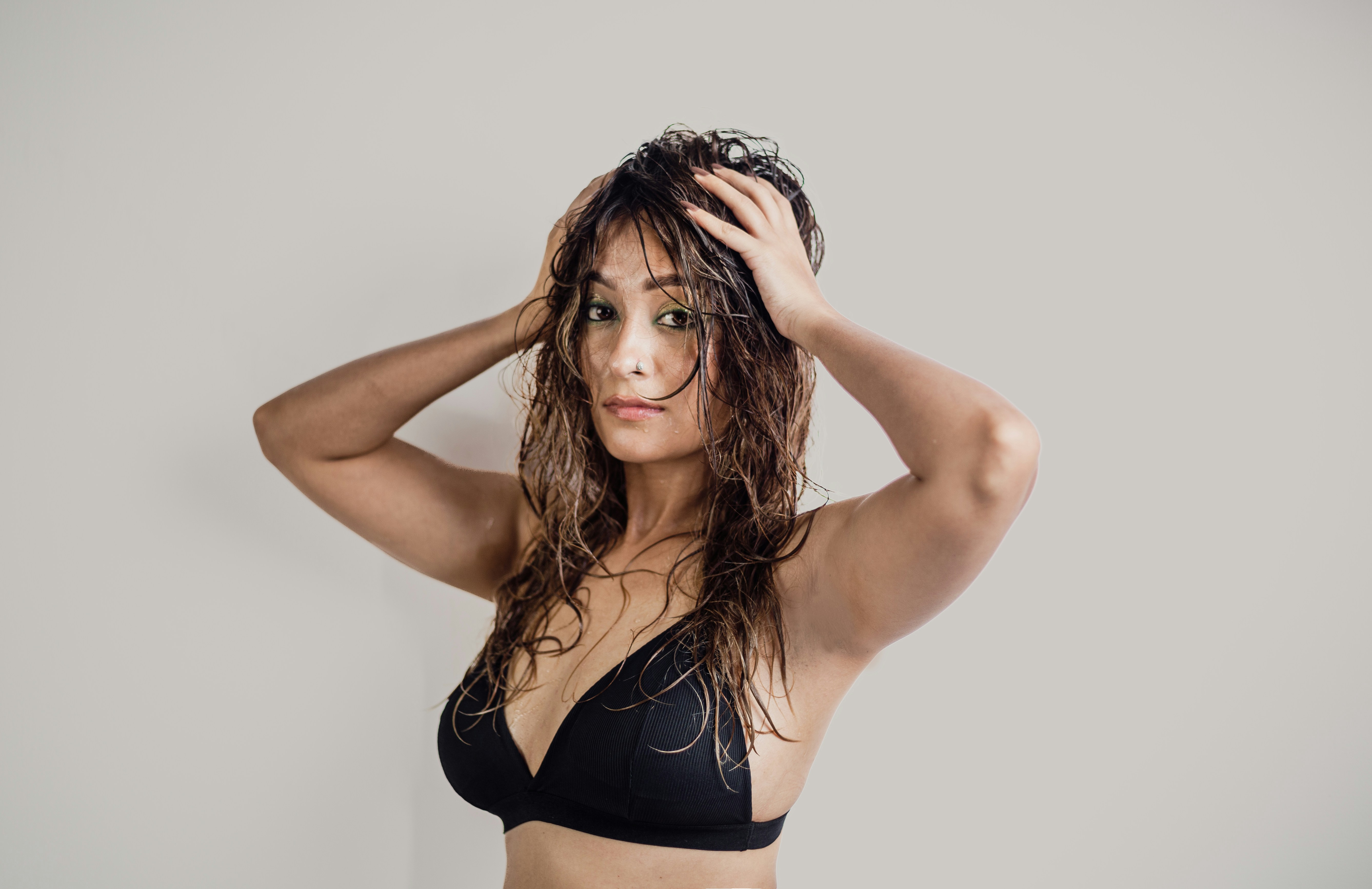 A girl all wet