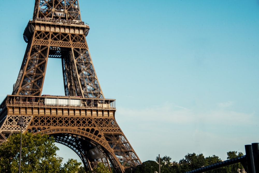 the eiffel tower towering over the city of paris