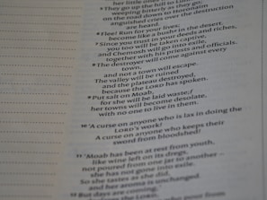 Close-up of a minimalist editorial layout with elegant serif headlines and spaced sans-serif text.