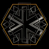 Geometric pattern overlay on a dark background inspired by the company’s logo symbol.