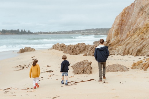neurodiverse kids at the beach