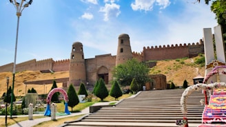 a large building with a lot of steps leading up to it