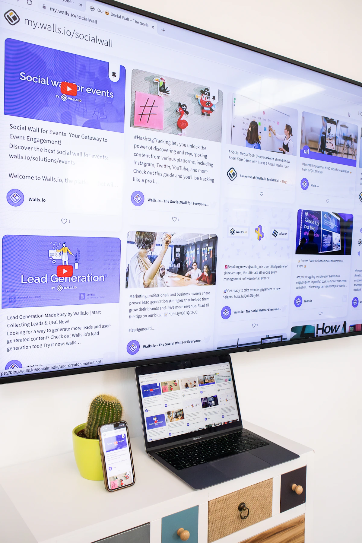 Modern responsive website displayed on laptop