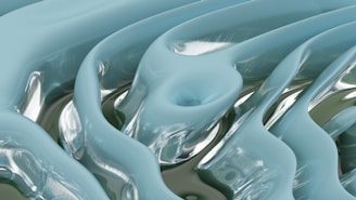 Close-up of delicate liquid flows merging seamlessly, symbolizing complexity resolving into structure.