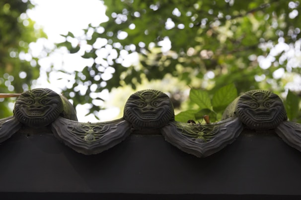 Finished UPVC roof with cream accents blending naturally with surrounding greenery.