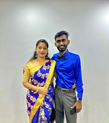 A joyful client smiling after a successful matchmaking consultation with pandit tarun attray.