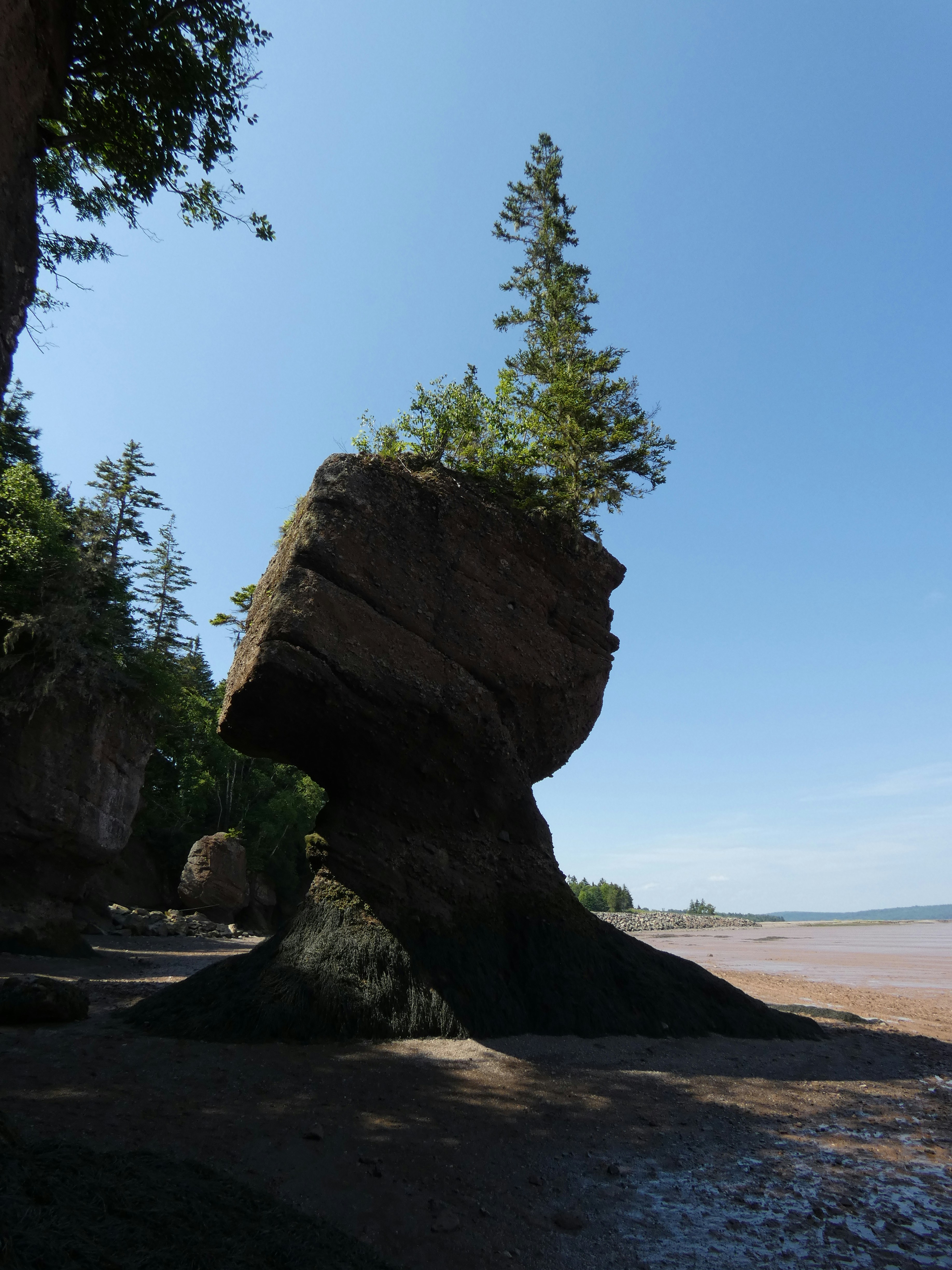 A large rock sitting on top of a sandy beach photo – Free Beach Image ...