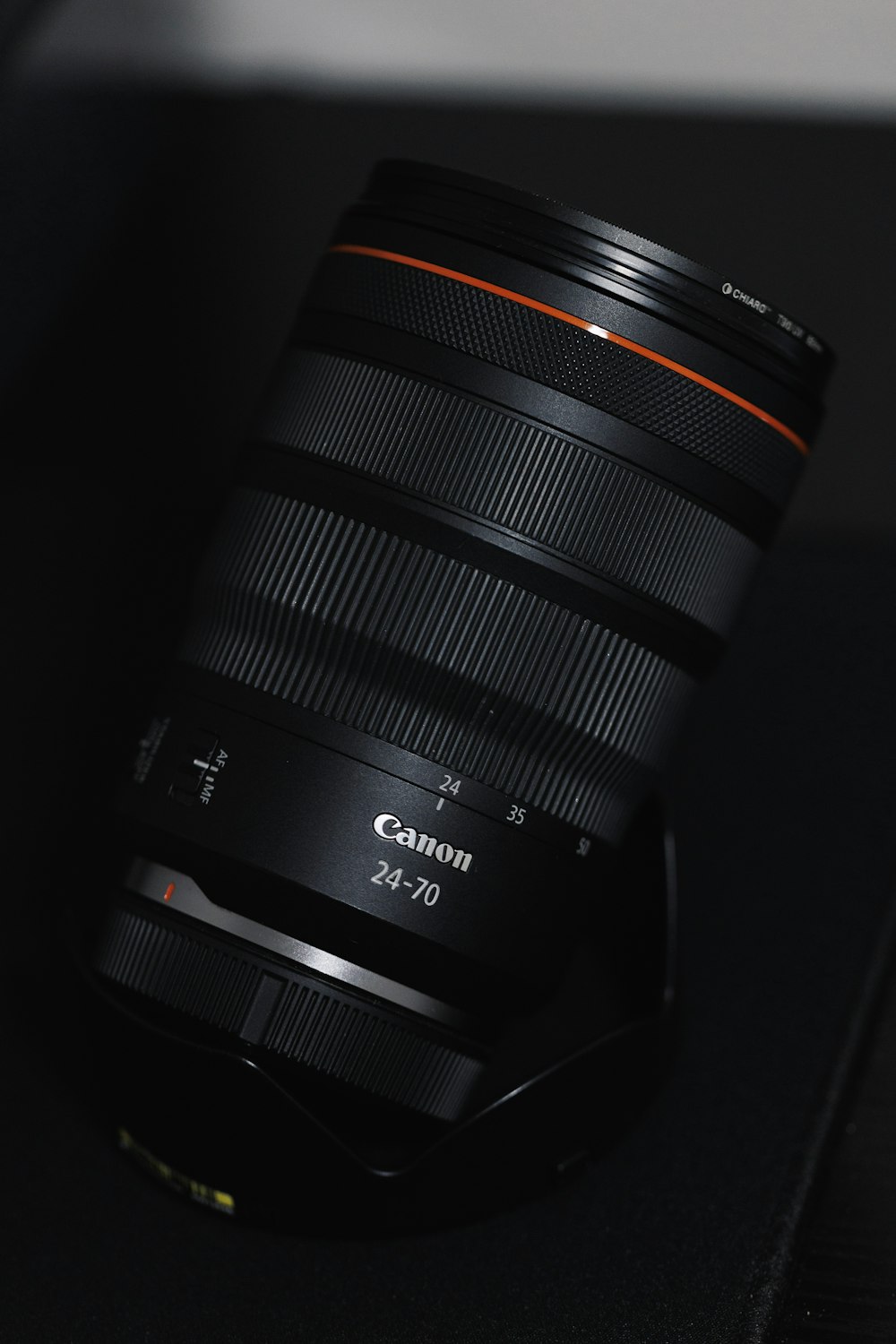 a camera lens sitting on top of a table