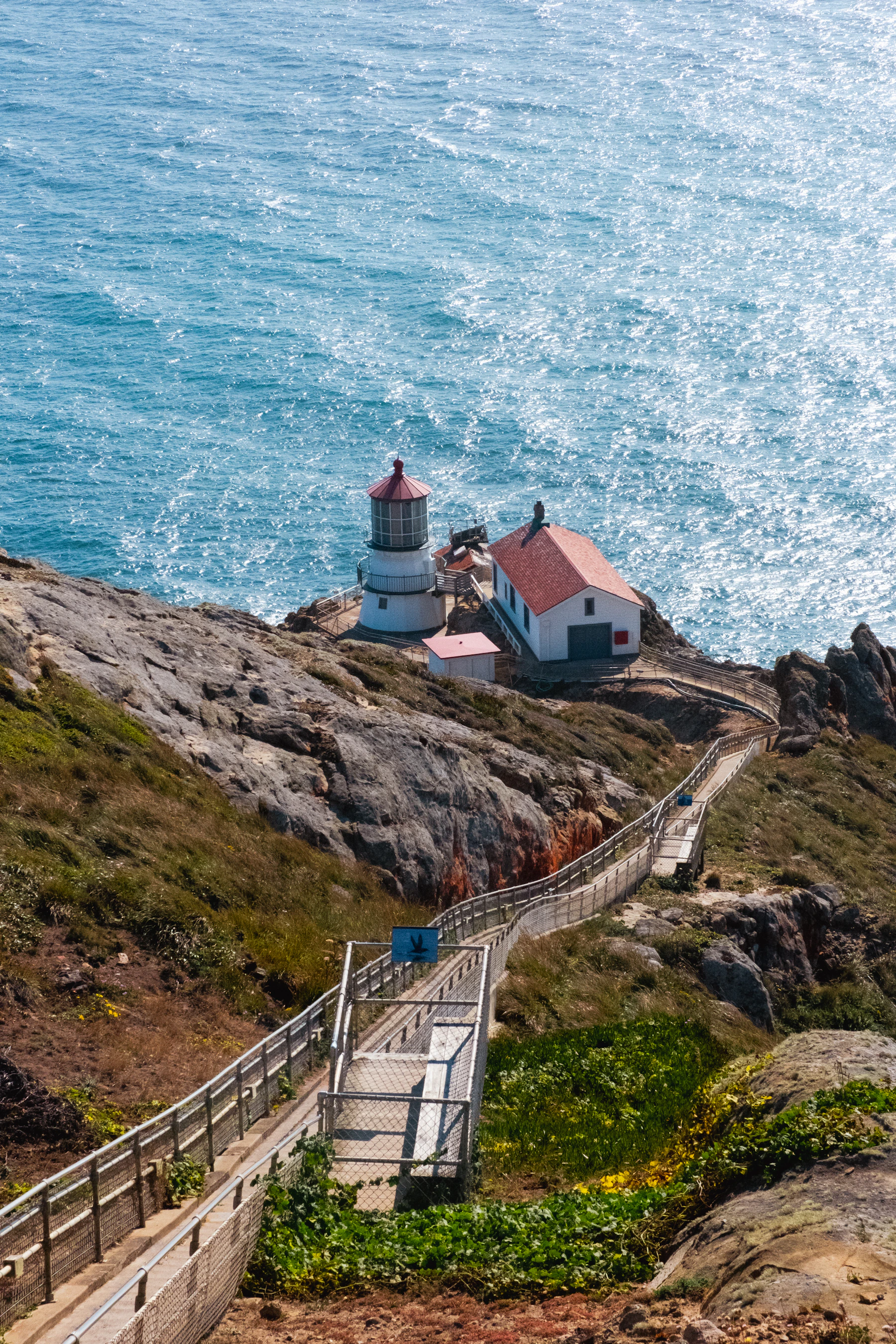 Point Reyes Lighthouse over Stillehavet