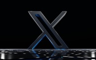a black and white photo of the letter x