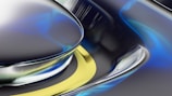 Abstract digital interface with layered parallax effects and glowing highlights.