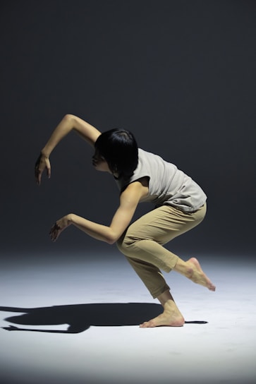 A captivating virtual reality scene featuring a stunning model in a dynamic pose.