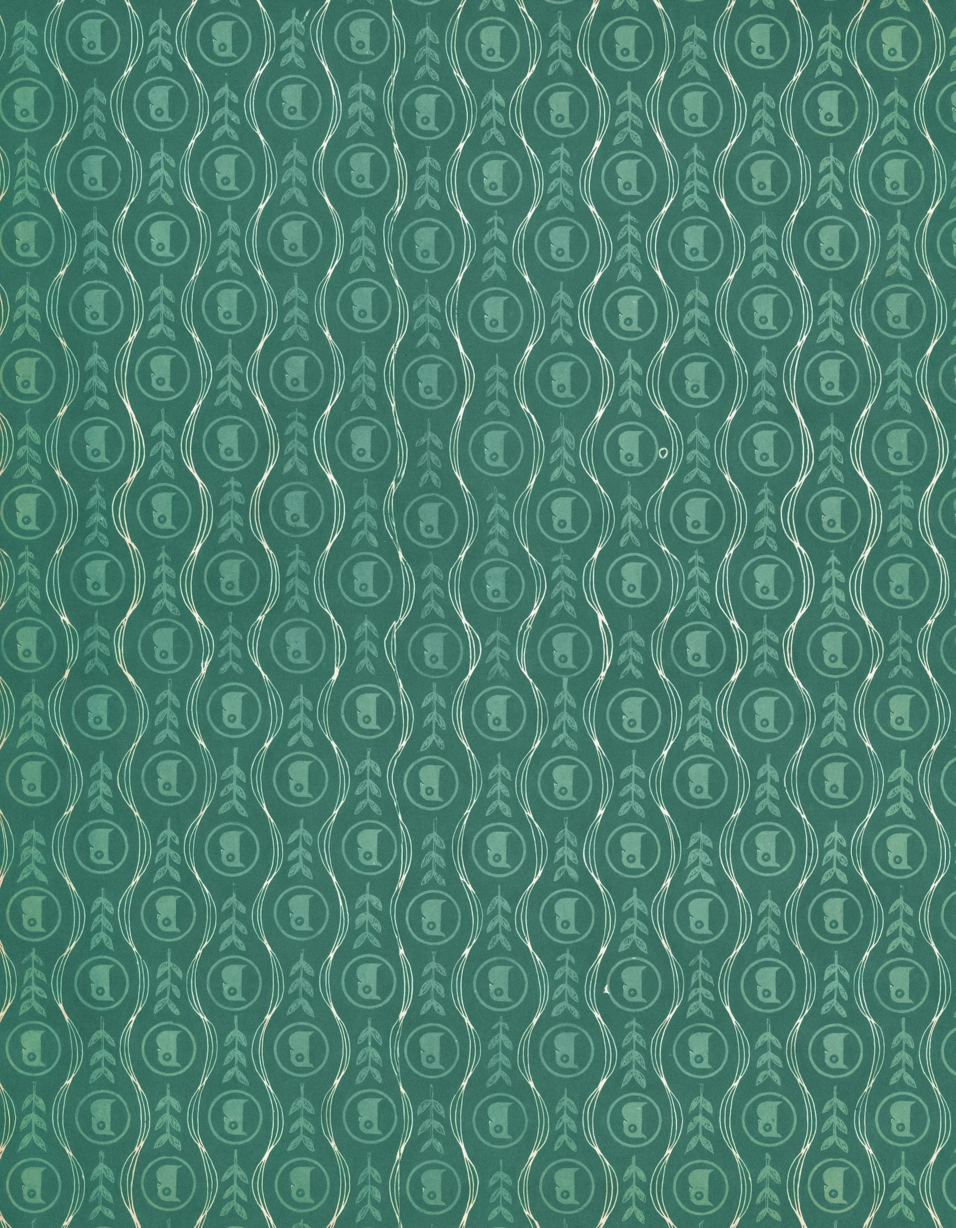 a green background with a pattern of circles
