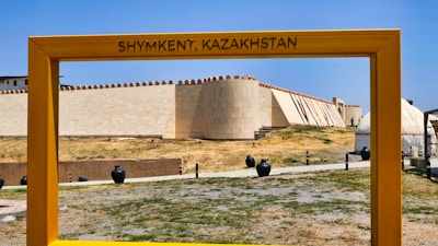 A scenic view of a famous landmark in Kazakhstan.
