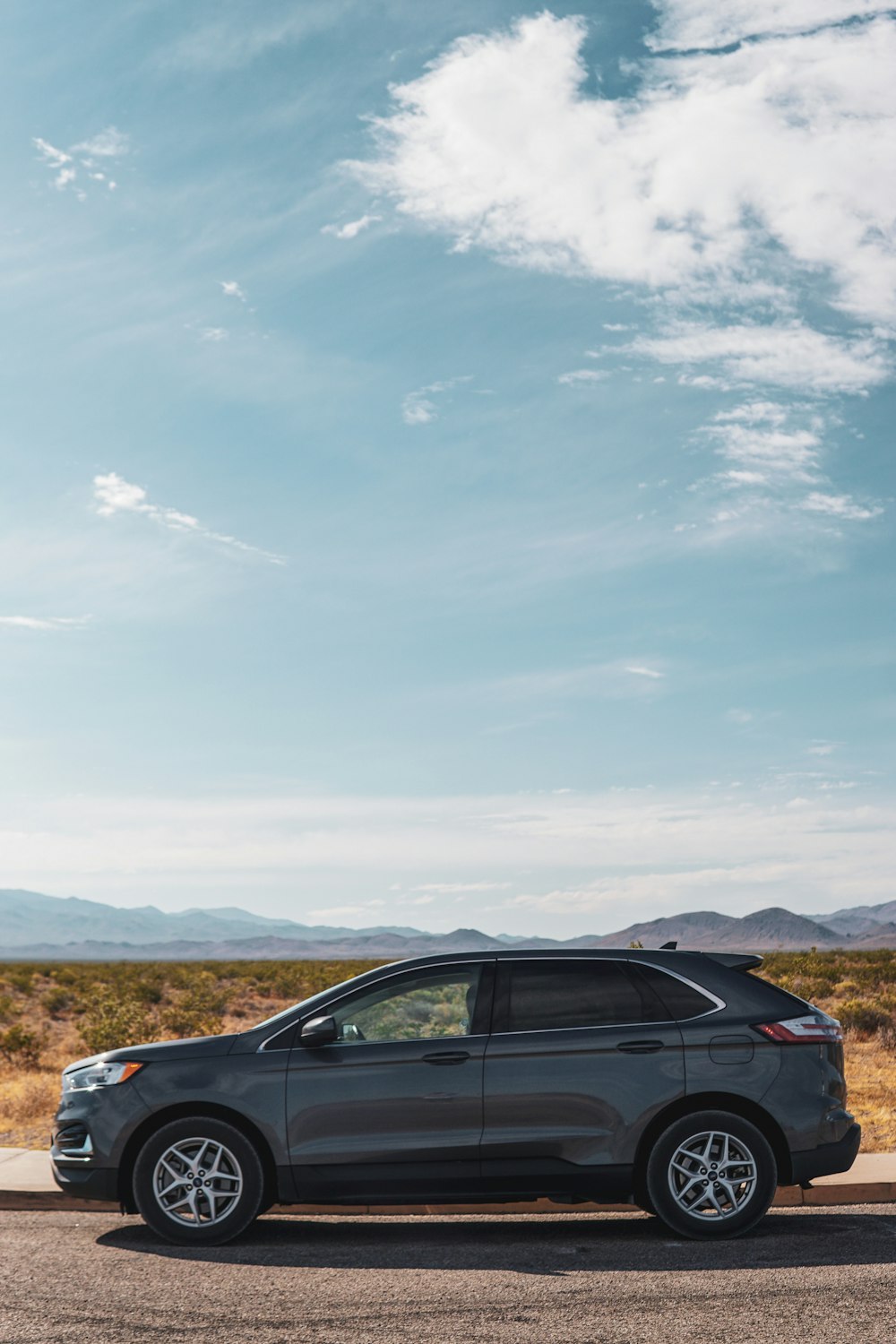 a car parked on the side of the road