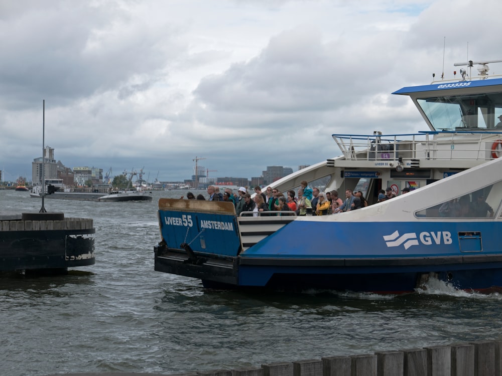 a large boat with a lot of people on it