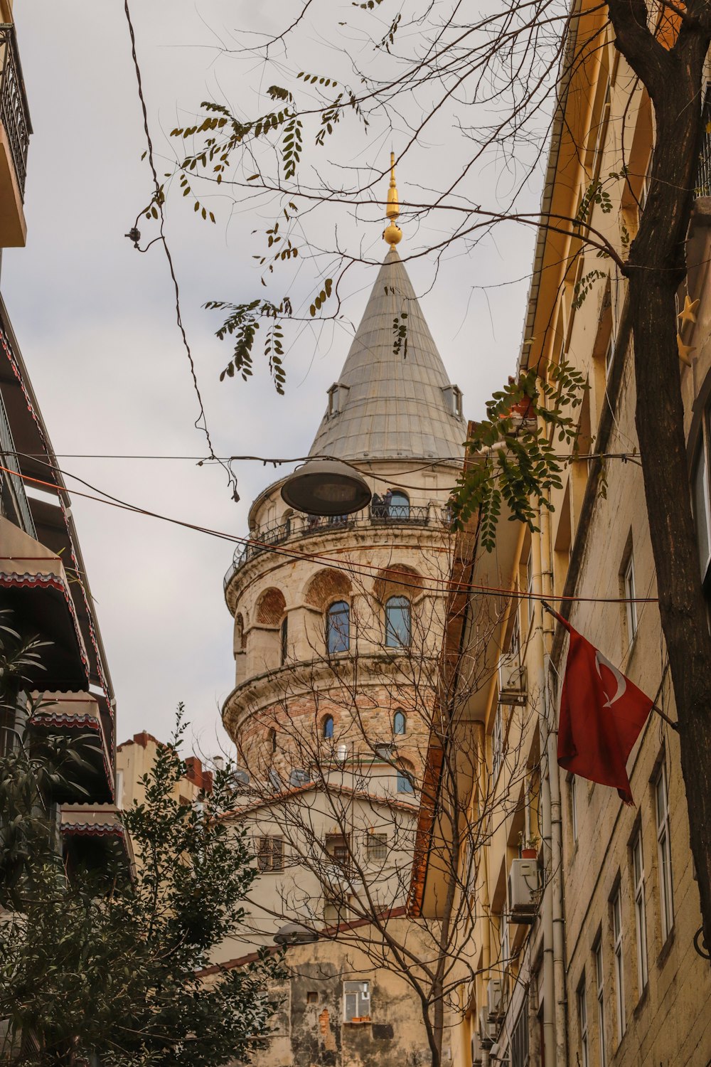 a tall building with a dome on top of it