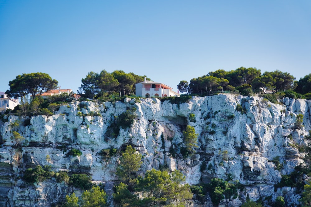 a house on top of a rocky cliff