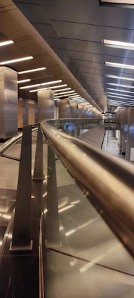 An interior space featuring sleek aluminium designs blending durability with style