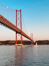 Bridge in Lisbon at sunset – advanced fertility treatment options in Portugal.