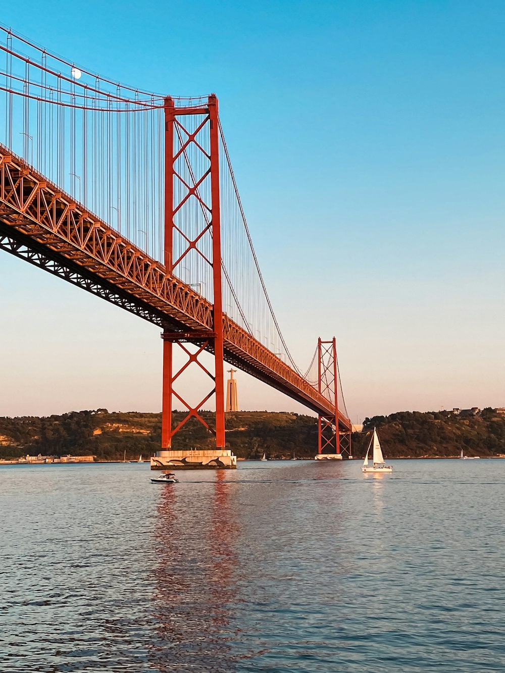 a large bridge spanning over a body of water