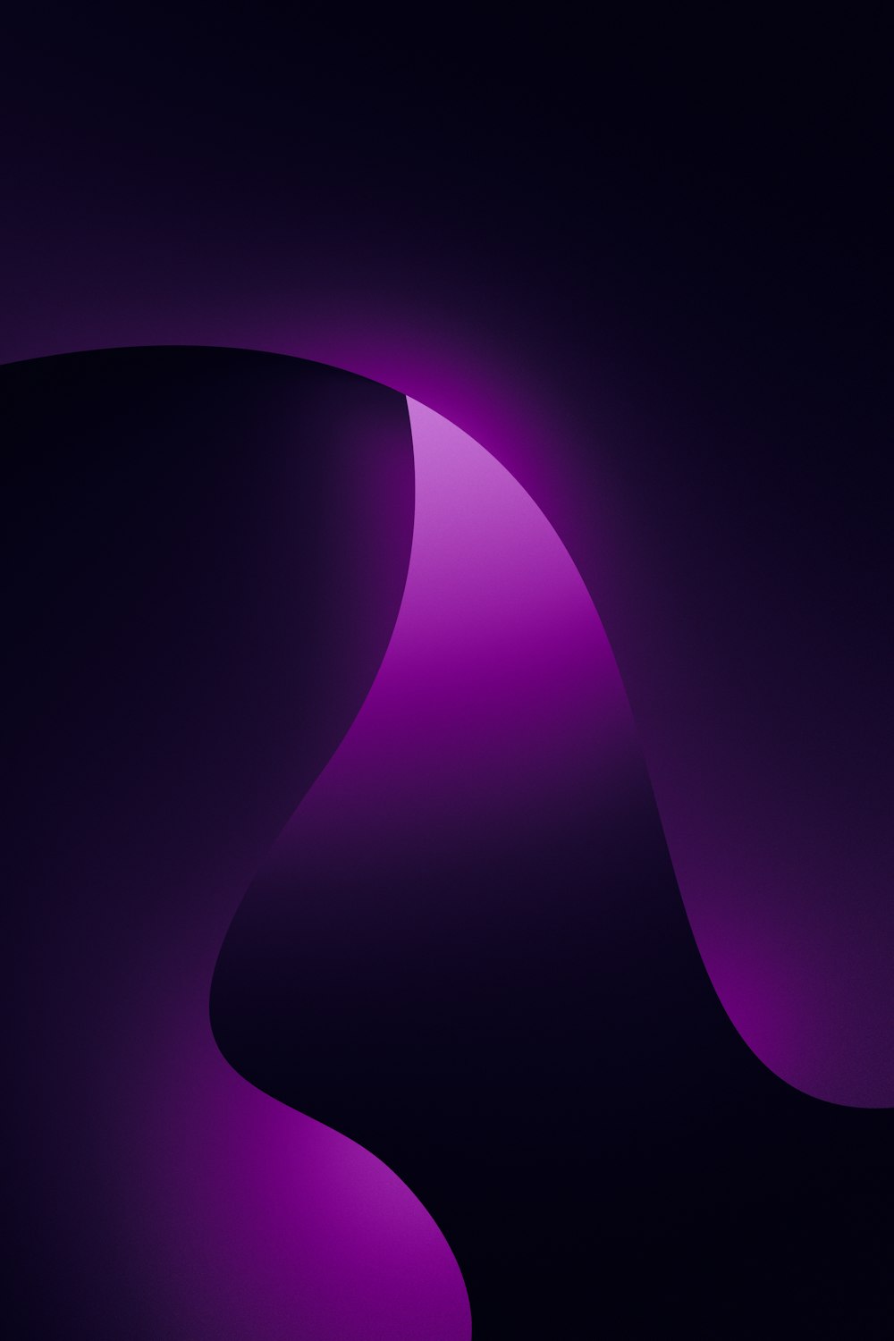 曲線を持つ濃い紫色の背景