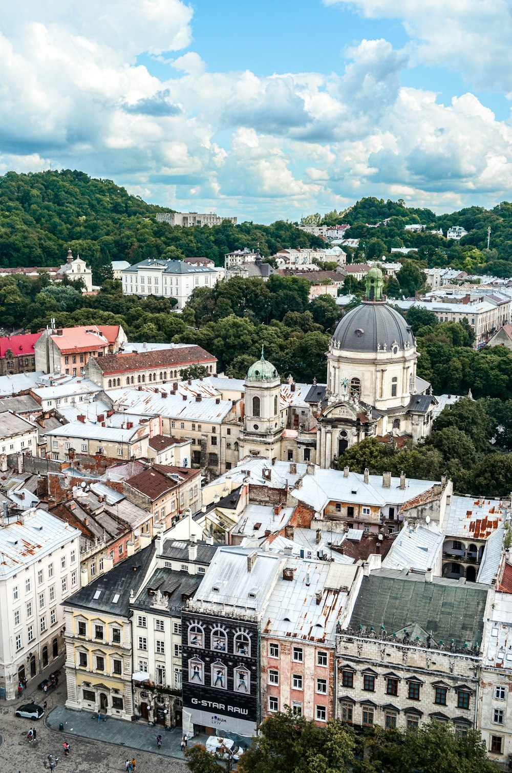 a view of a city with a lot of buildings