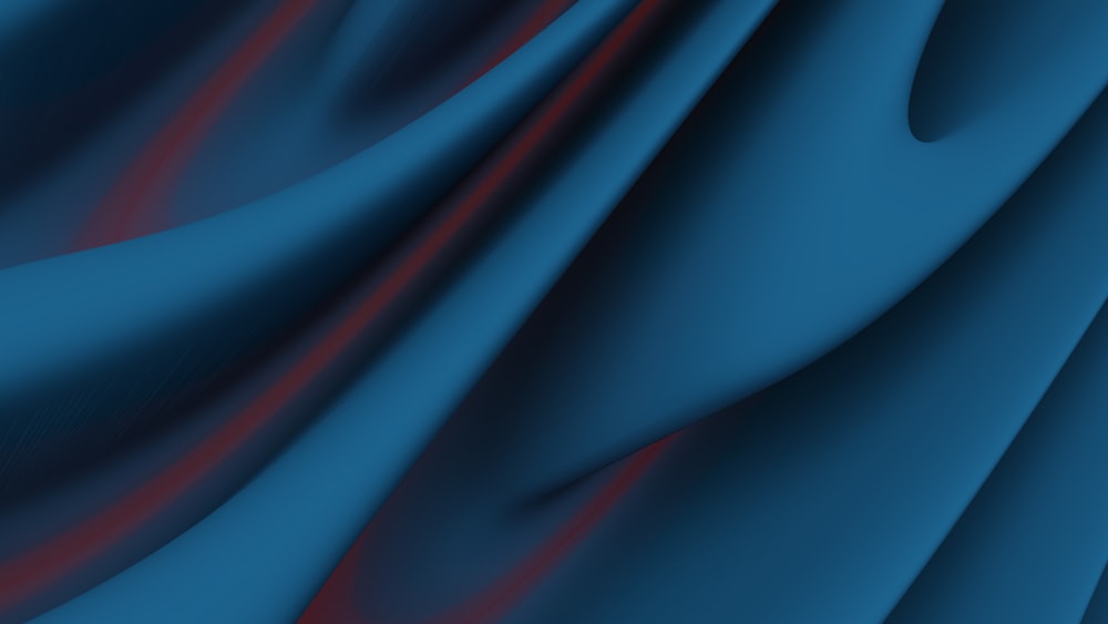 a blue and red background with wavy lines