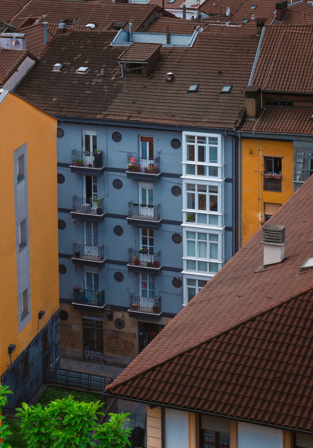 a couple of buildings that are next to each other