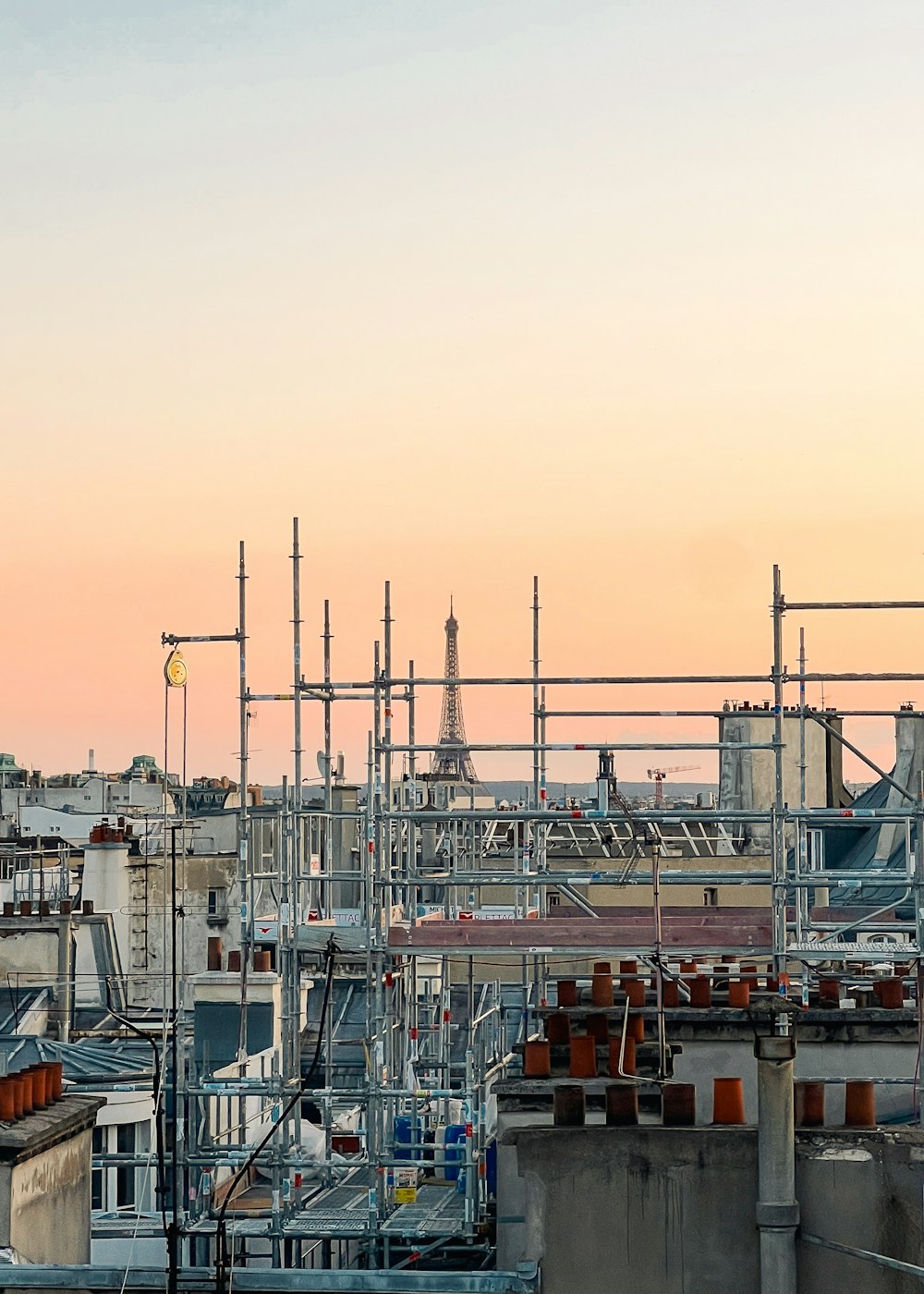 a view of a city from a rooftop