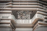 An elegant mixed-use development showcasing geometric shapes and balanced proportions.