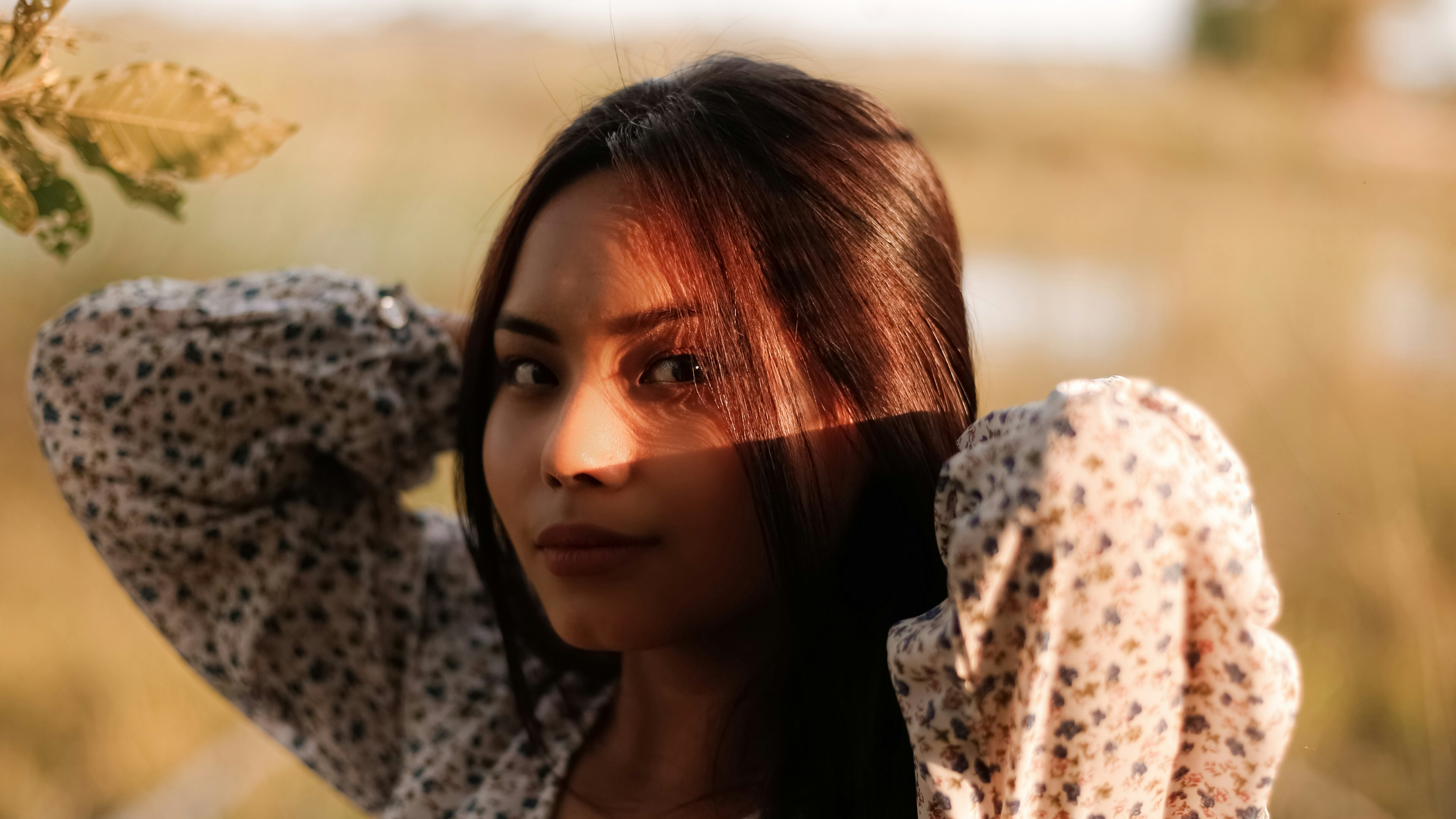 Content creator filming AI avatar video for social media