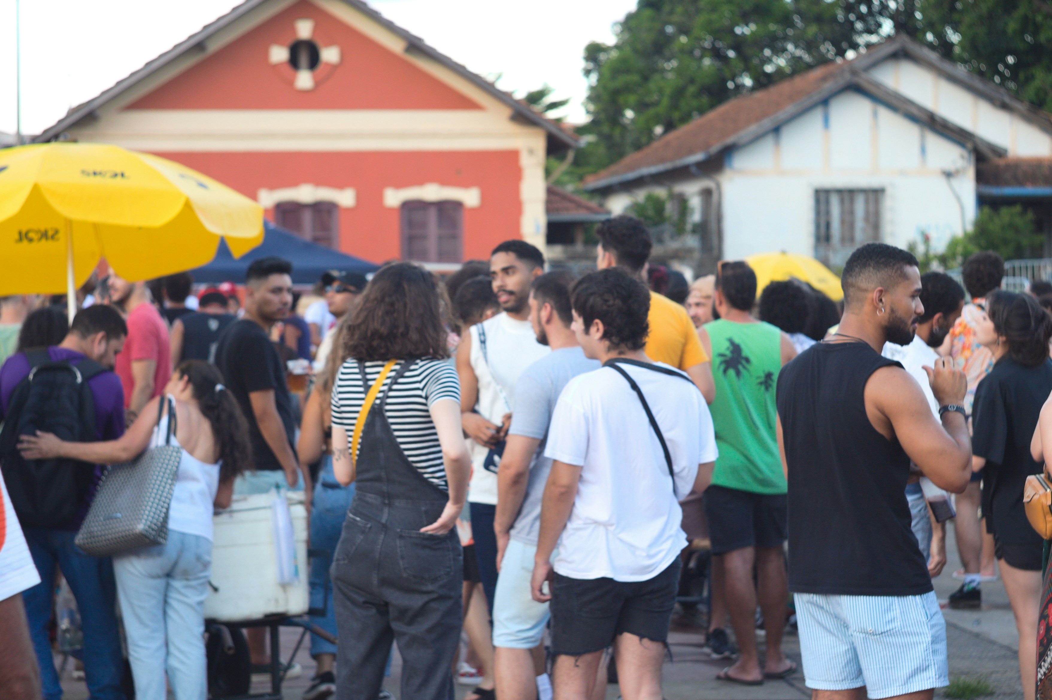 Residents participating in a community event at Yardly McDowell apartments