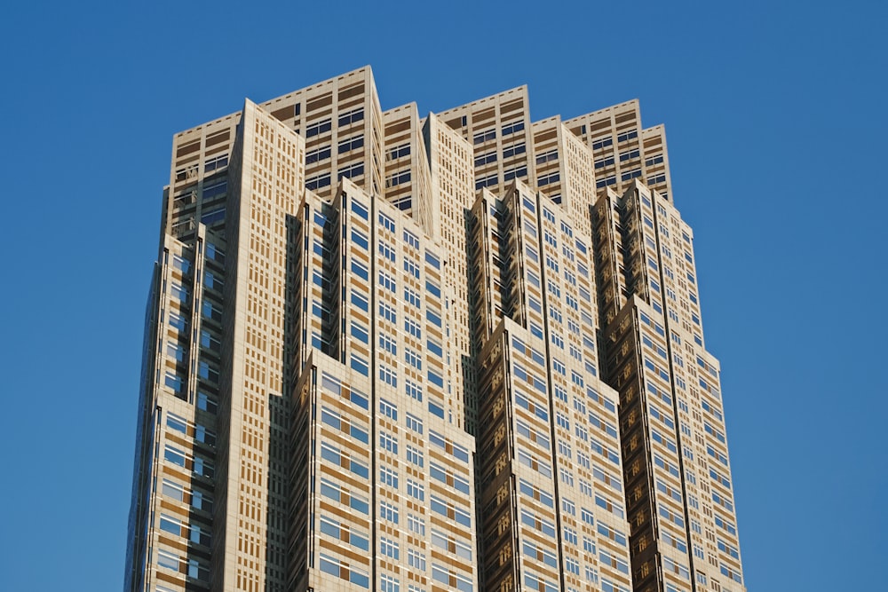 a very tall building with lots of windows