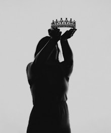 a woman with a crown on her head