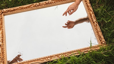 gold framed mirror