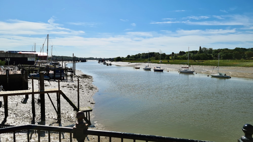 a body of water with boats in it