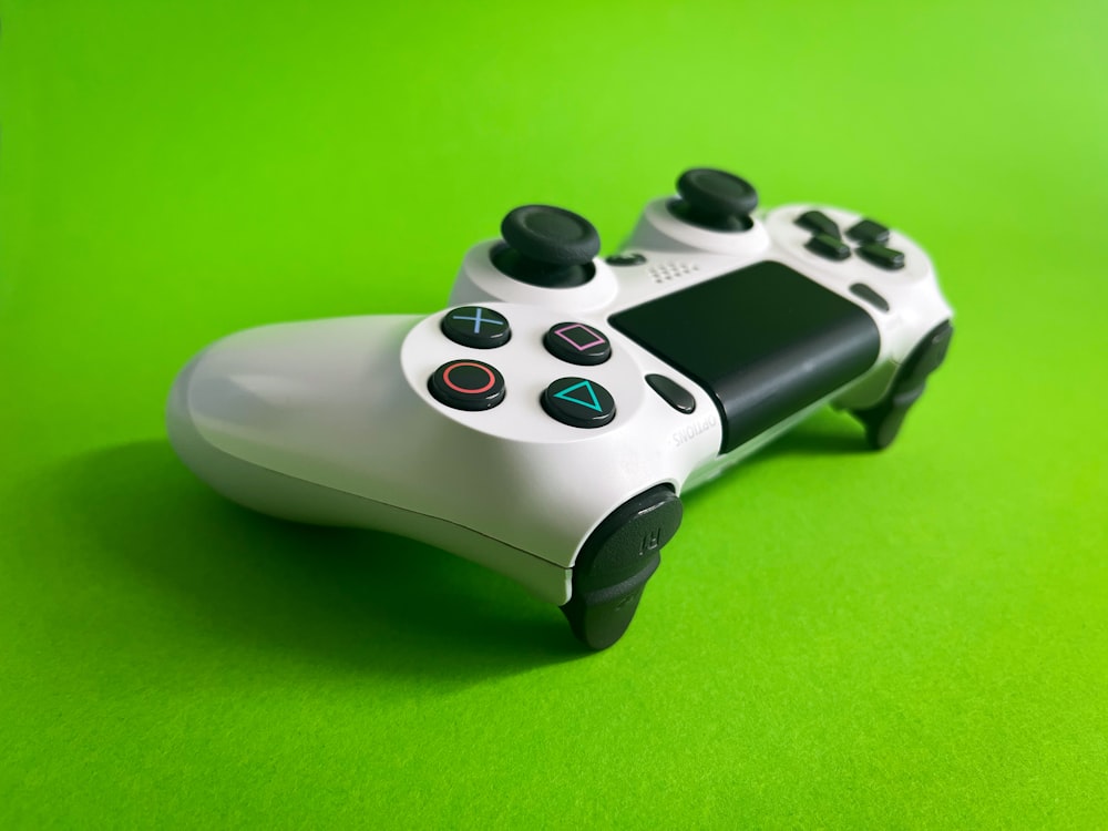 a close up of a video game controller