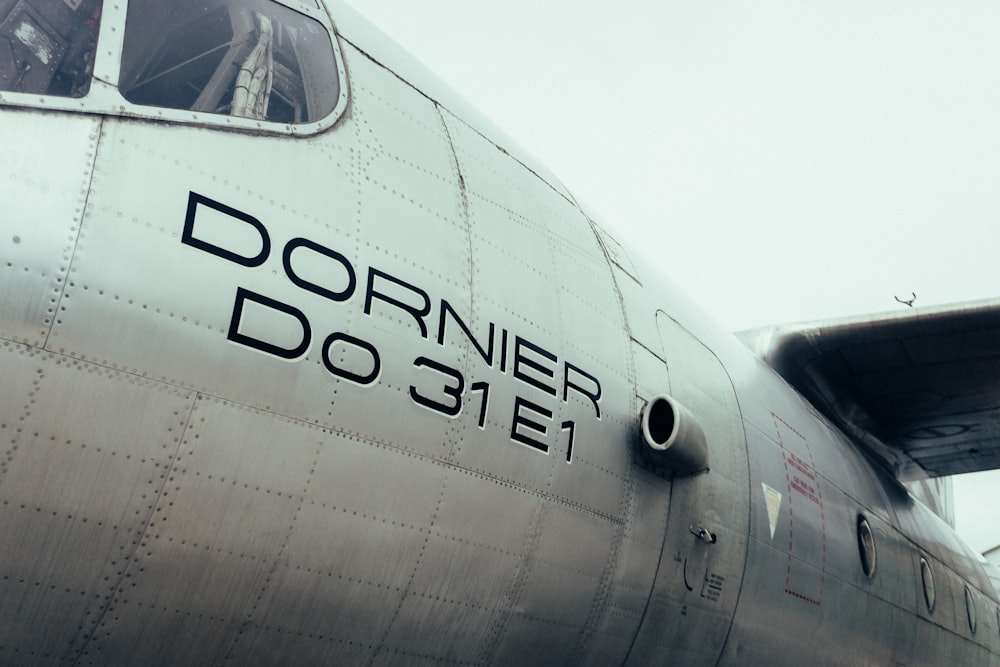 a close up of the nose of an airplane