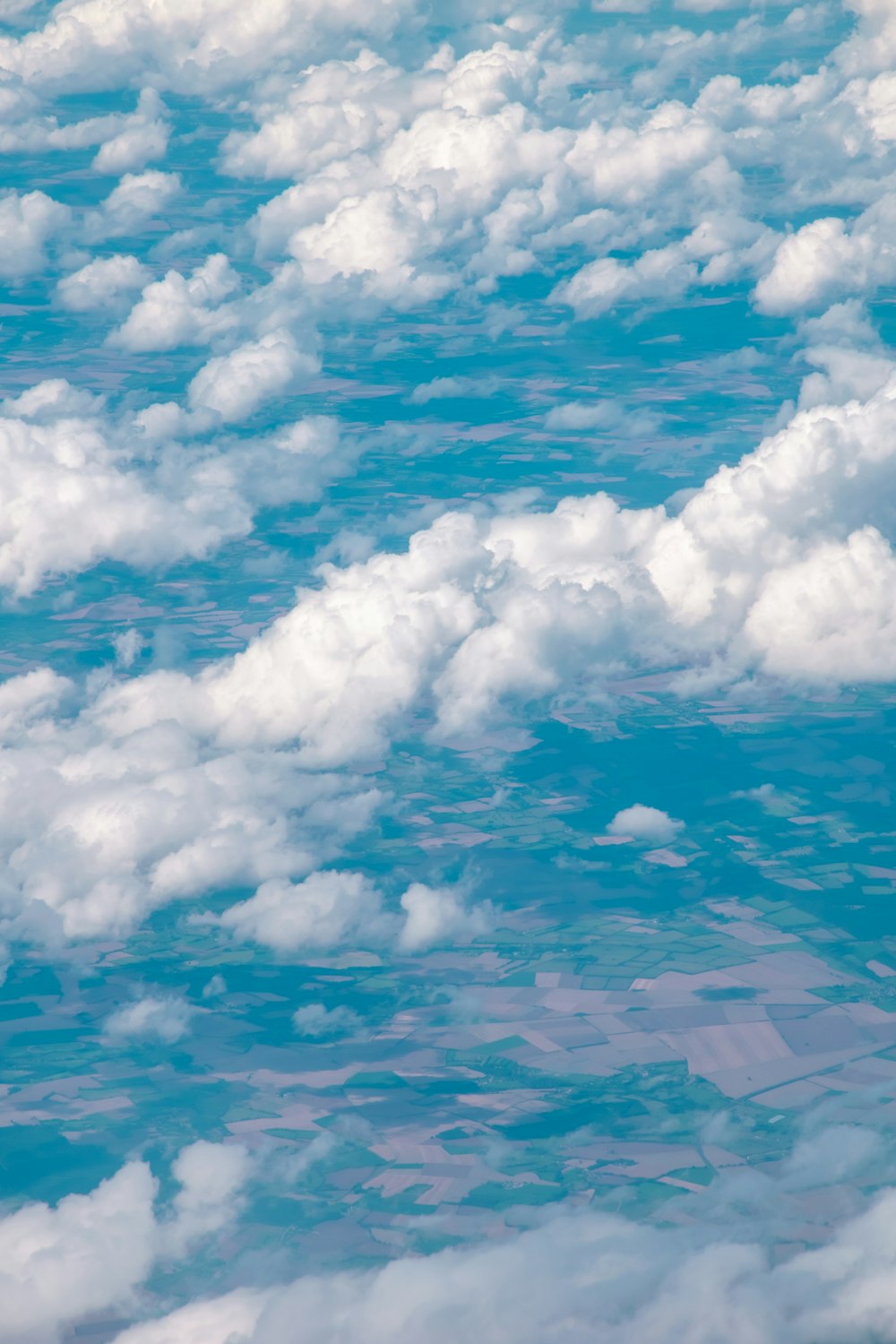 a view of the sky and clouds from an airplane