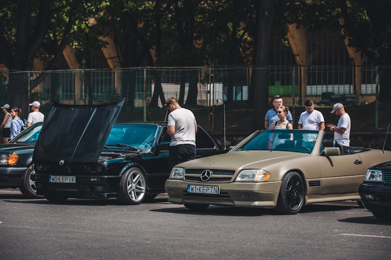 Dubai high-society parking scene