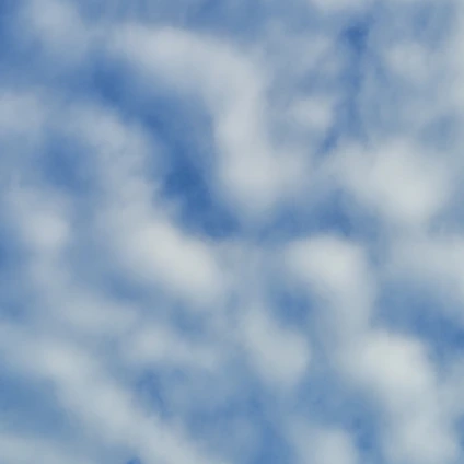 A serene cloudscape with digital asset icons floating gently, symbolizing seamless cloud management.