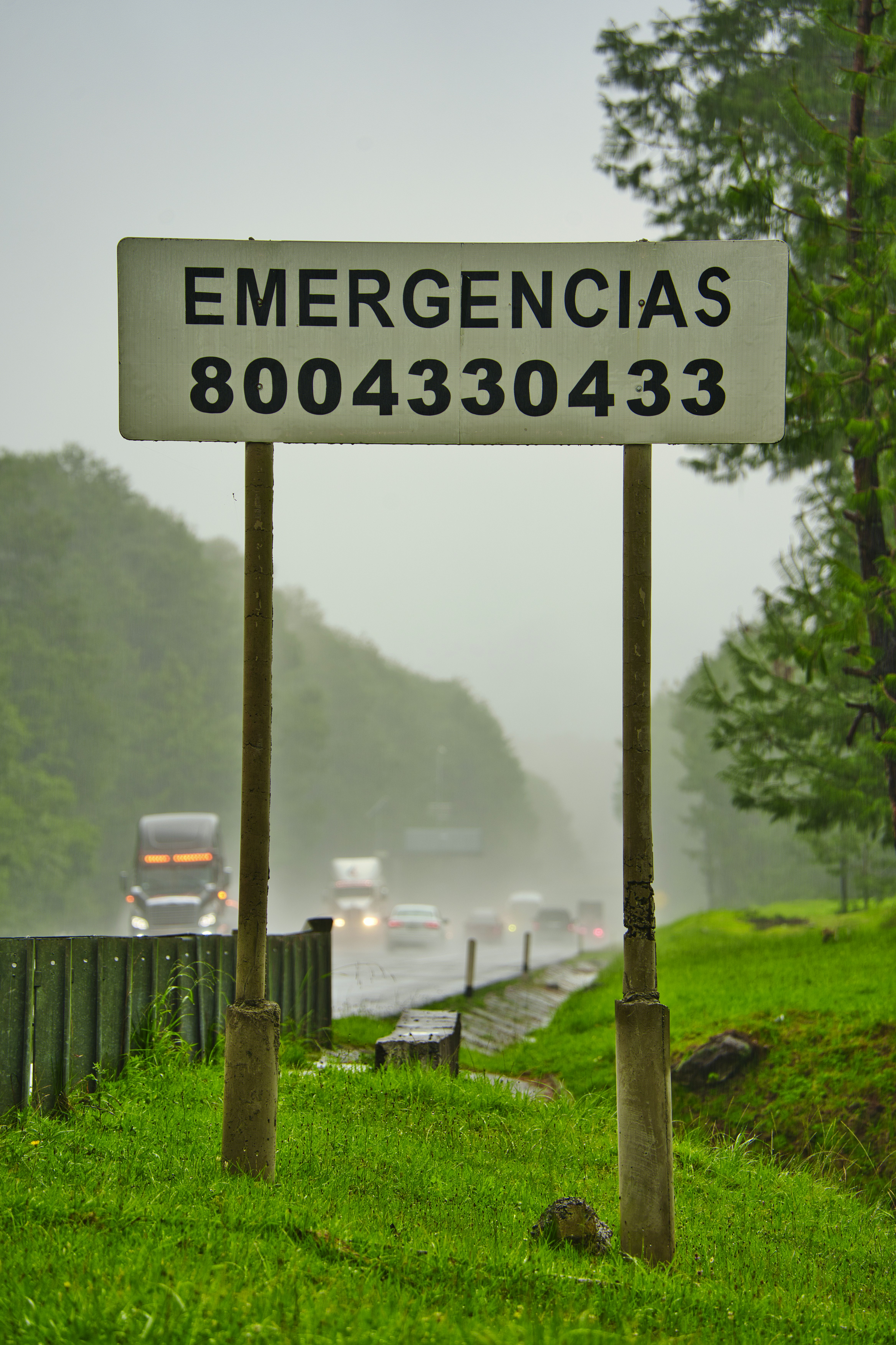 a sign that is on the side of a road
