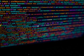 a close up of a computer screen with a lot of text on it