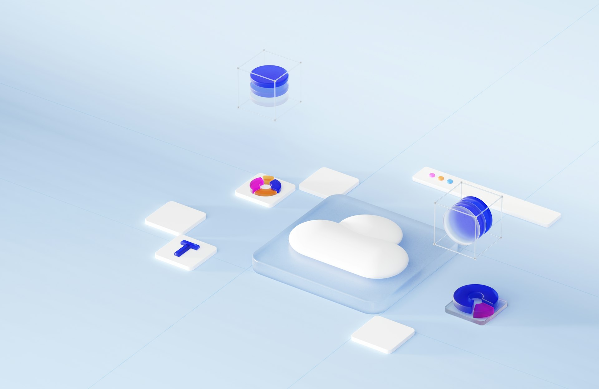 Abstract data and software visualization representing Trust Ed Techno's licensed technology activities.