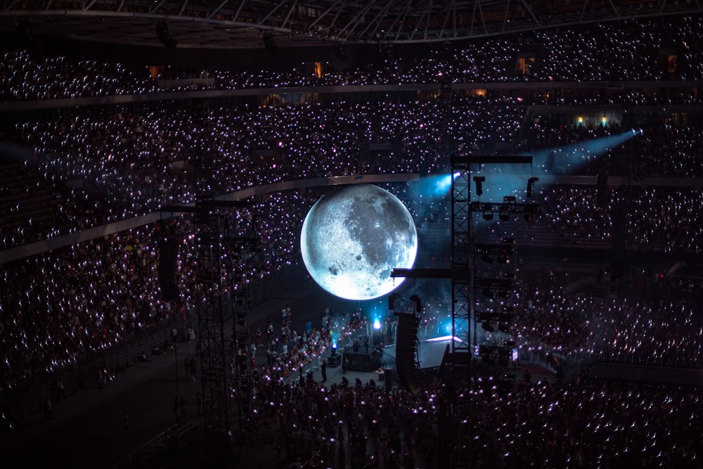 a large crowd of people in a stadium