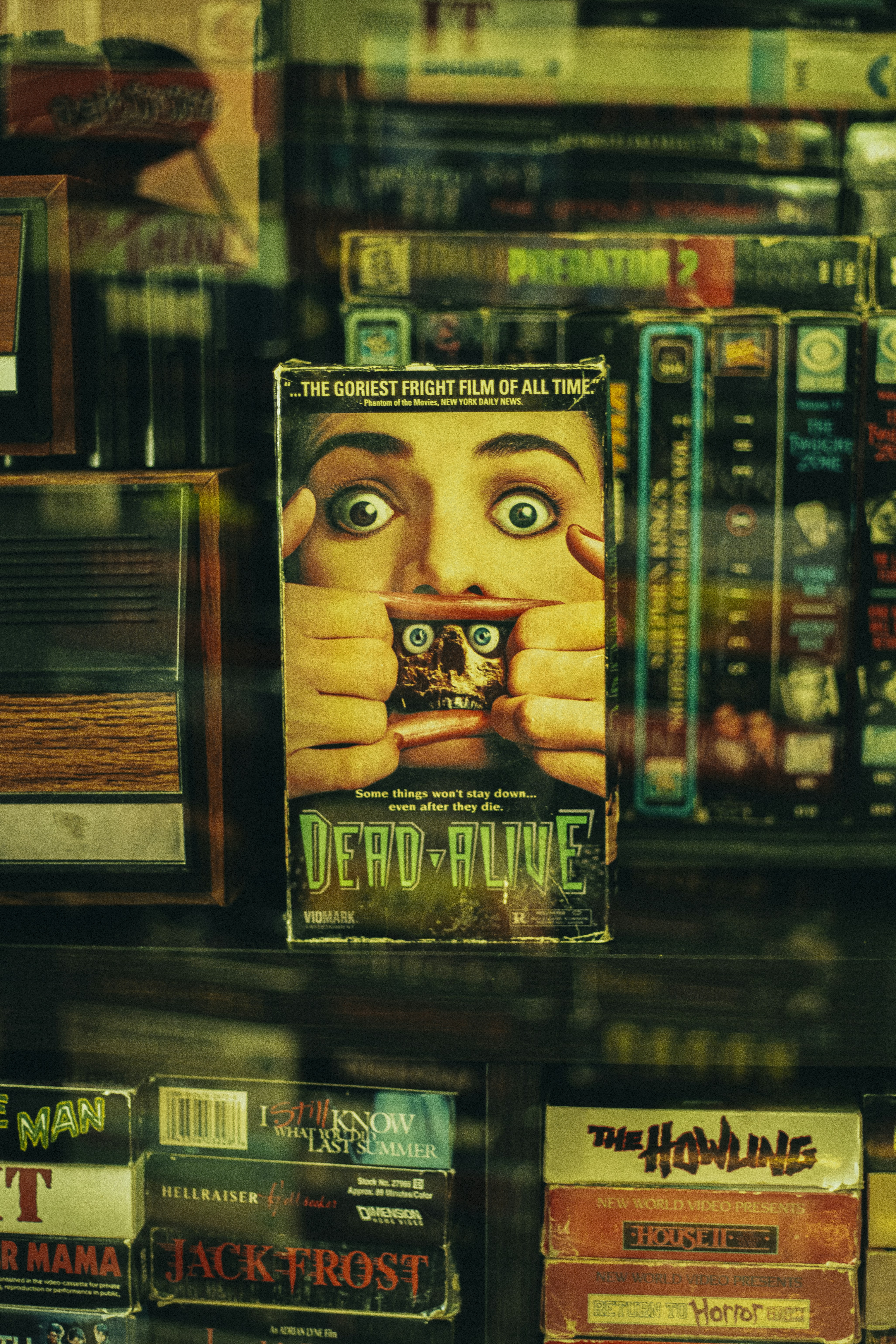 a book shelf with a bunch of books on it