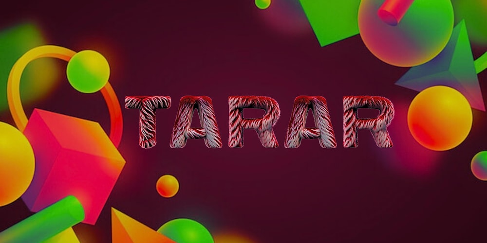 a picture of the word papai surrounded by colorful shapes