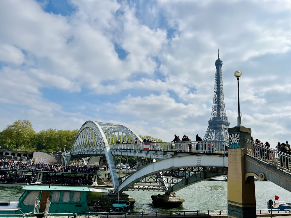 the eiffel tower towering over the city of paris